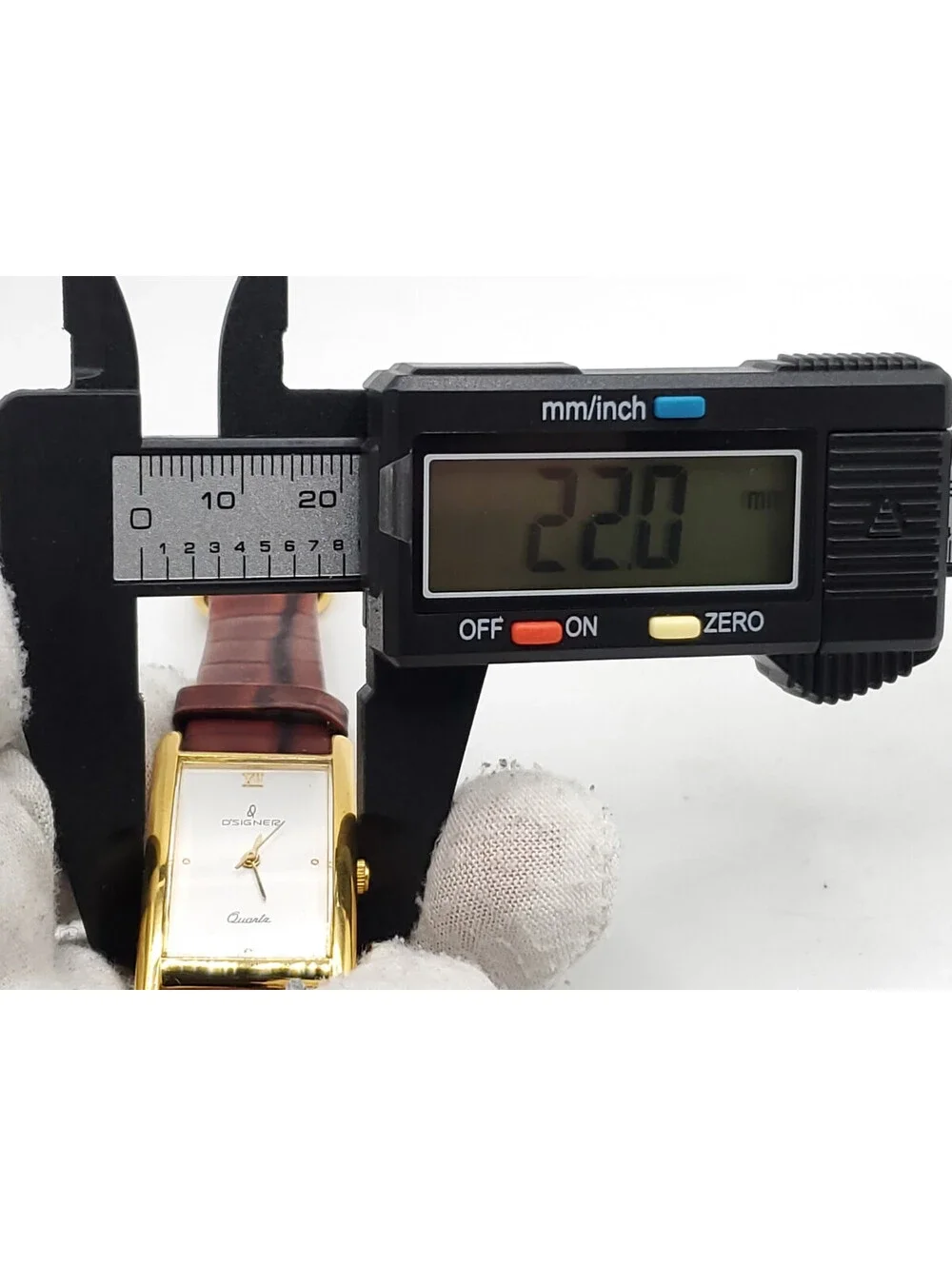 Man & Woman D'SIGNER Quartz Brown Band Watch Set New Batteries Gold Tone